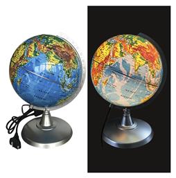 Justnote Φωτιζόμενη Υδρόγειος Σφαίρα στα Ελληνικά με Διάμετρο 20εκ.