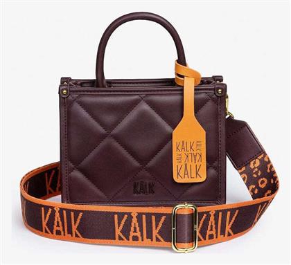 KALK Γυναικεία Τσάντα Tote Χειρός Μπορντό από το CardinalBags