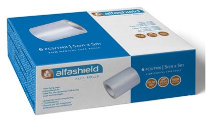 Karabinis Medical AlfaShield Alfa Rolls Διάφανη Επιδεσμική Ταινία 5cm x 5m