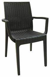 Καρέκλα Εξωτερικού Χώρου Rattan Dafne Καφέ 54x55x85εκ. από το Designdrops