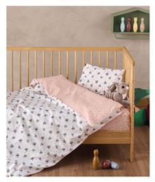 Kentia Σετ Βρεφική Παπλωματοθήκη με Μαξιλαροθήκη Taiko Λευκό Ροζ 100x140εκ. από το Aithrio