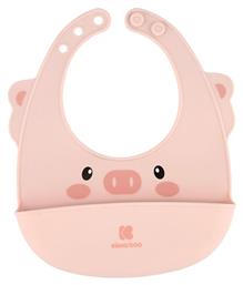 Kikka Boo Αδιάβροχη Σαλιάρα Σιλικόνης με Κουμπί & Τσέπη