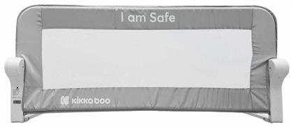 Kikka Boo I Am Safe Πτυσσόμενο Προστατευτικό Κάγκελο Κρεβατιών από Ύφασμα σε Γκρι Χρώμα 150x35x42εκ.