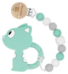 Kikka Boo Κλιπ Πιπίλας με Μασητικό Mint Cat