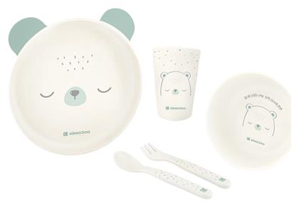 Kikka Boo Σετ Φαγητού Bear With Me από Πλαστικό Πράσινο 5τμχ για 6+ μηνών