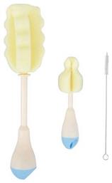 Kikka Boo Βούρτσα Καθαρισμού για Μπιμπερό Μπλε 3τμχ