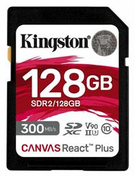 Kingston Canvas React Plus SDXC Class 10 U3 V90 UHS-II