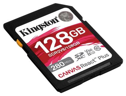 Kingston Canvas React Plus V60 SDXC Class 10 U3 V60 UHS-II