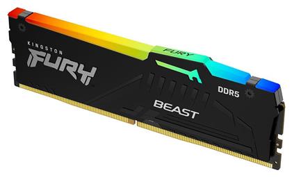 Kingston Fury Beast RGB 8GB DDR5 RAM με Ταχύτητα 5200 για Desktop από το e-shop