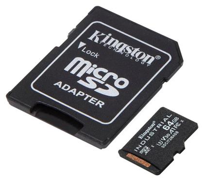 Kingston Industrial microSDXC 64GB Class 10 U3 V30 A1 UHS-I από το e-shop