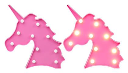 Kiokids Παιδικό Φωτιστικό Πλαστικό Unicorn Pink από το Spitishop