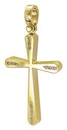 Kiriakos Gofas Χρυσός Σταυρός 14Κ Διπλής Όψης