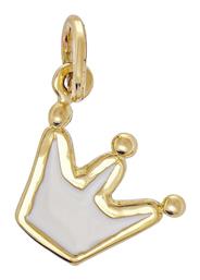 Kiriakos Gofas Μενταγιόν Παιδικό Κολιέ Κορώνα από Χρυσό με Αλυσίδα 14K KL3290