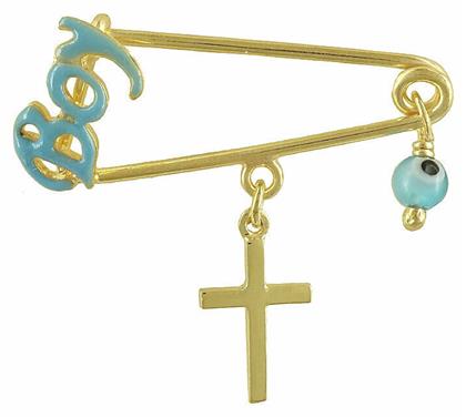 Kiriakos Gofas Παιδική Παραμάνα από Επιχρυσωμένο Ασήμι