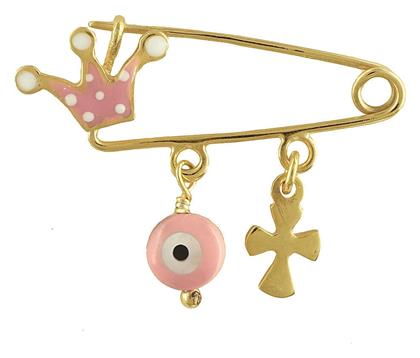 Kiriakos Gofas Παιδική Παραμάνα από Επιχρυσωμένο Ασήμι