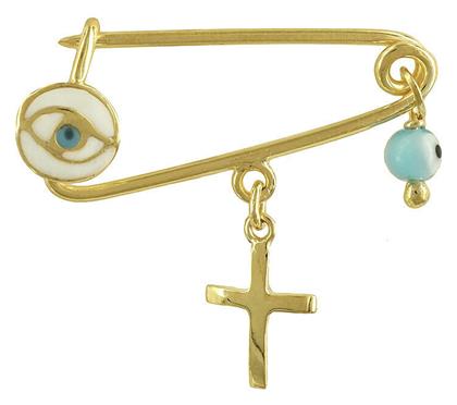 Kiriakos Gofas Παιδική Παραμάνα Νεογέννητο από Επιχρυσωμένο Ασήμι