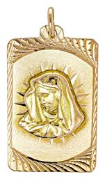 Kiriakos Gofas Παιδικό Μοτίφ Ταυτότητα από Χρυσό 14K TM138