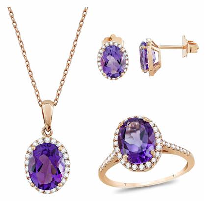 Kiriakos Gofas Σετ Κοσμημάτων από Ροζ Χρυσό 18K