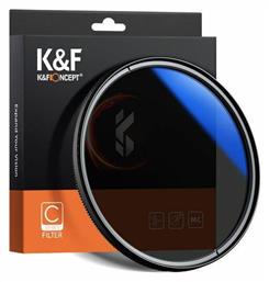 K&F Concept Multi-Coated Circular Polarizer Slim Φίλτρo CPL Διαμέτρου 58mm με Επίστρωση MC για Φωτογραφικούς Φακούς