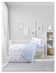 Kocoon Σετ Βρεφικά Σεντόνια Κούνιας Βαμβακερά Γαλάζια 120x160εκ. 3τμχ