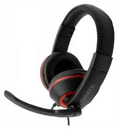 Komc Α14 On Ear Gaming Headset με σύνδεση 3.5mm Κόκκινο από το Filinda