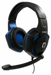 Komc G302 Over Ear Gaming Headset με σύνδεση 2x3.5mm Black/Blue από το Filinda