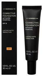 Korres Activated Charcoal Corrective Mousse Make Up SPF15 30ml από το Pharm24