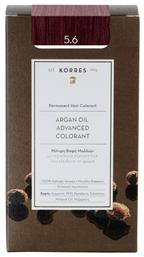 Korres Argan Oil Advanced Colorant 5.6 Καστανό Ανοιχτό Κόκκινο