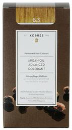 Korres Argan Oil Advanced Colorant 8.3 Ξανθό Ανοιχτό Μελί