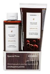 Korres Argan Oil Σετ Περιποίησης για Βαμμένα Μαλλιά με Σαμπουάν και Conditioner 2τμχ