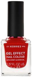 Korres Gel Effect Gloss Βερνίκι Νυχιών Μακράς Διαρκείας Κόκκινο 53 Royal Red 11ml