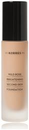 Korres Wild Rose Brightening Second-Skin Liquid Make Up SPF15 WRF3 30ml