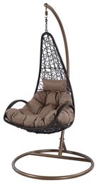 Κούνια Φωλιά με Βάση Nest/26 Rattan Καφέ Μ102xΠ102xΥ200cm