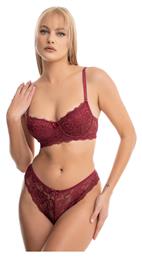 Koza Δαντελένιο Σετ Εσωρούχων Σουτιέν με Brazil