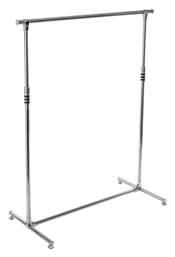 Κρεμάστρα Δαπέδου από Μέταλλο Πτυσσόμενη Ασημί 190x52x173cm