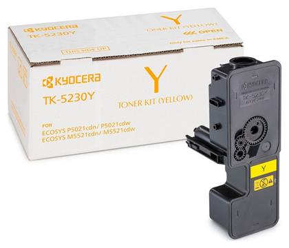 Kyocera TK-5230Y Γνήσιο Toner Laser Εκτυπωτή Κίτρινο 2200 Σελίδων (1T02R9ANL0)