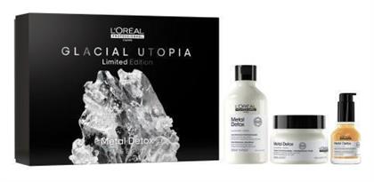 L'Oréal Professionnel Δώρου Metal Detox Glacial Utopia Limited Edition Σετ Περιποίησης Μαλλιών με Σαμπουάν, Μάσκα και Λάδι 3τμχ