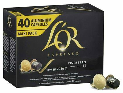 L'Or Κάψουλες Espresso Ristretto Συμβατές με Μηχανή Nespresso 40caps