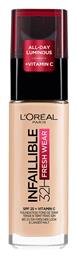 L'Oreal Paris Infaillible 32H Fresh Wear Liquid Make Up 20 Ivory 30ml