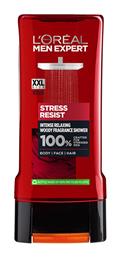 L'Oreal Paris Men Expert Stress Resist Αφρόλουτρο σε Gel για Άνδρες για Πρόσωπο, Μαλλιά & Σώμα 400ml
