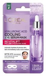 L'Oreal Paris Revitalift Hyaluronic Acid Cooling Eye Serum Μάσκα Ματιών για Ενυδάτωση 11gr