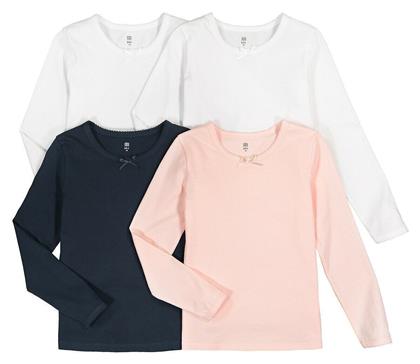 La Redoute Παιδικό Σετ με Φανελάκια Μακρυμάνικα Πολύχρωμα 4τμχ