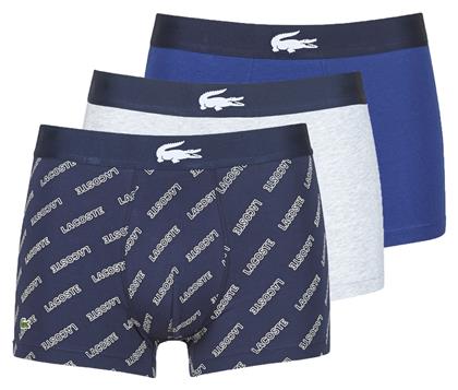 Lacoste Ανδρικά Boxer 3 Pack Μπλε / Γκρι