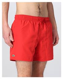 Lacoste Ανδρικό Μαγιό Σορτς Κόκκινο