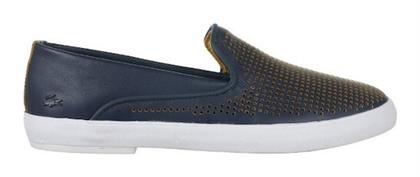 Lacoste Δερμάτινα Γυναικεία Slip-On Navy Μπλε