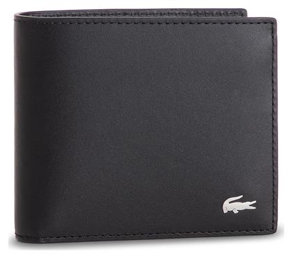 Lacoste Fitzgerald Billfold Δερμάτινο Ανδρικό Πορτοφόλι Μαύρο από το Notos