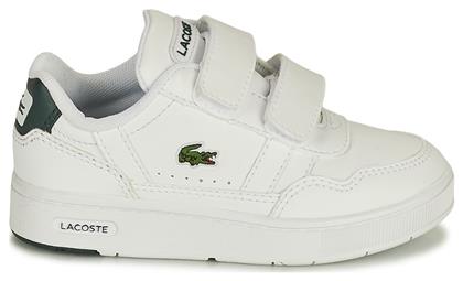 Lacoste Παιδικά Sneakers με Σκρατς Λευκά