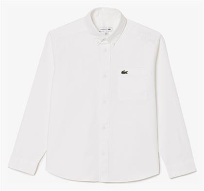 Lacoste Παιδικό Μονόχρωμο Πουκάμισο Μακρυμάνικο
