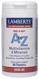 Lamberts A to Z Multivitamins Πολυβιταμίνη 60 ταμπλέτες