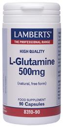 Lamberts L-Glutamine 500mg 90 κάψουλες